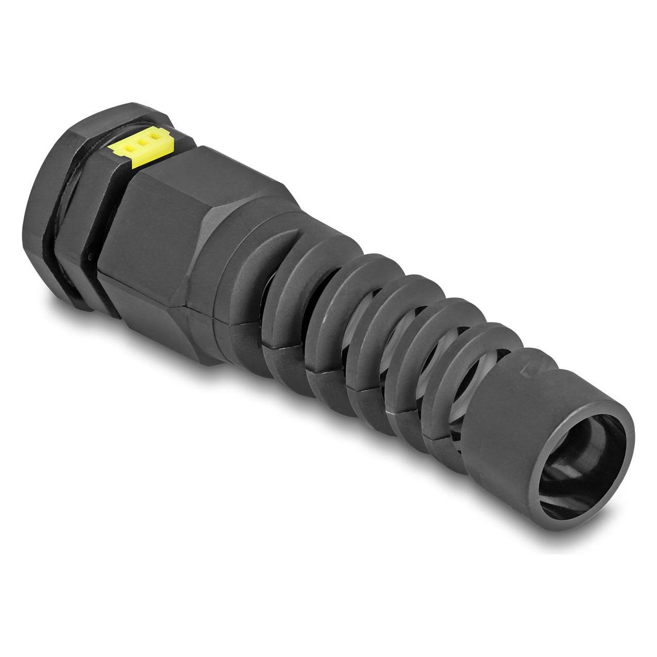 Delock Kabelverschraubung M16mit Beluftung und Zugentlastung IP68 staub- und wasserdicht schwarz 2 S (60625)