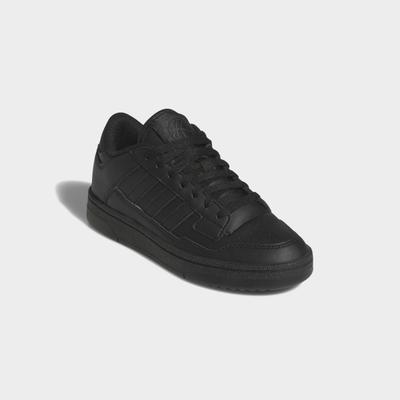 Sneaker ADIDAS SPORTSWEAR "RAPID COURT LOW JUNIOR", Mädchen, Gr. 38,5, schwarz (core schwarz, core schwarz, carbon), Synthetik, Schuhe Sneaker, für Kinder & Jugendliche