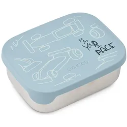 Liewood Kinder Lunchbox Arthur Race Cars Beach, Lunchbox, Rosa, Blau