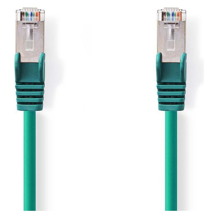 Nedis Cat 6 Kabel RJ45 (8P8C) Stecker RJ45 (8P8C) Stecker S/FTP rund PVC LSZH Umschlag 7.50 m Grün (S/FTP, CAT6, 7.50 m) (CCGP85221GN75)