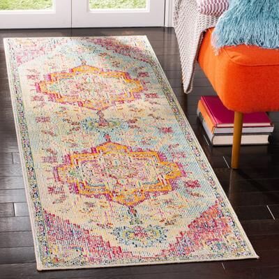SAFAVIEH Crystal Floretta Vintage Boho Medallion Rug