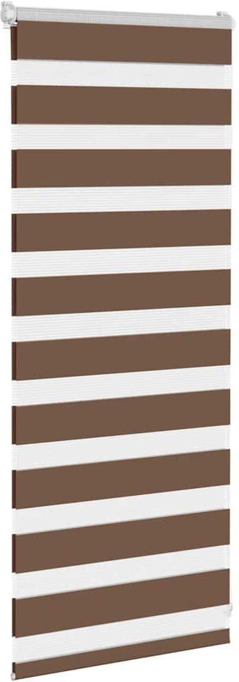 George Oliver Zebra Blind Polyester Sand Brown 140cmW x 150cmL