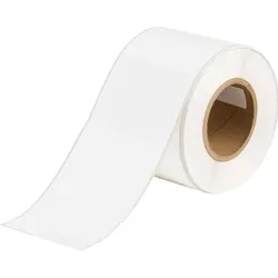 Brady, Etikettenrolle, J50C-4000-2595, Inkjet Vinyl Folie, Weiss, 101mm x 30m, permanent, Endlos (10.16 cm)