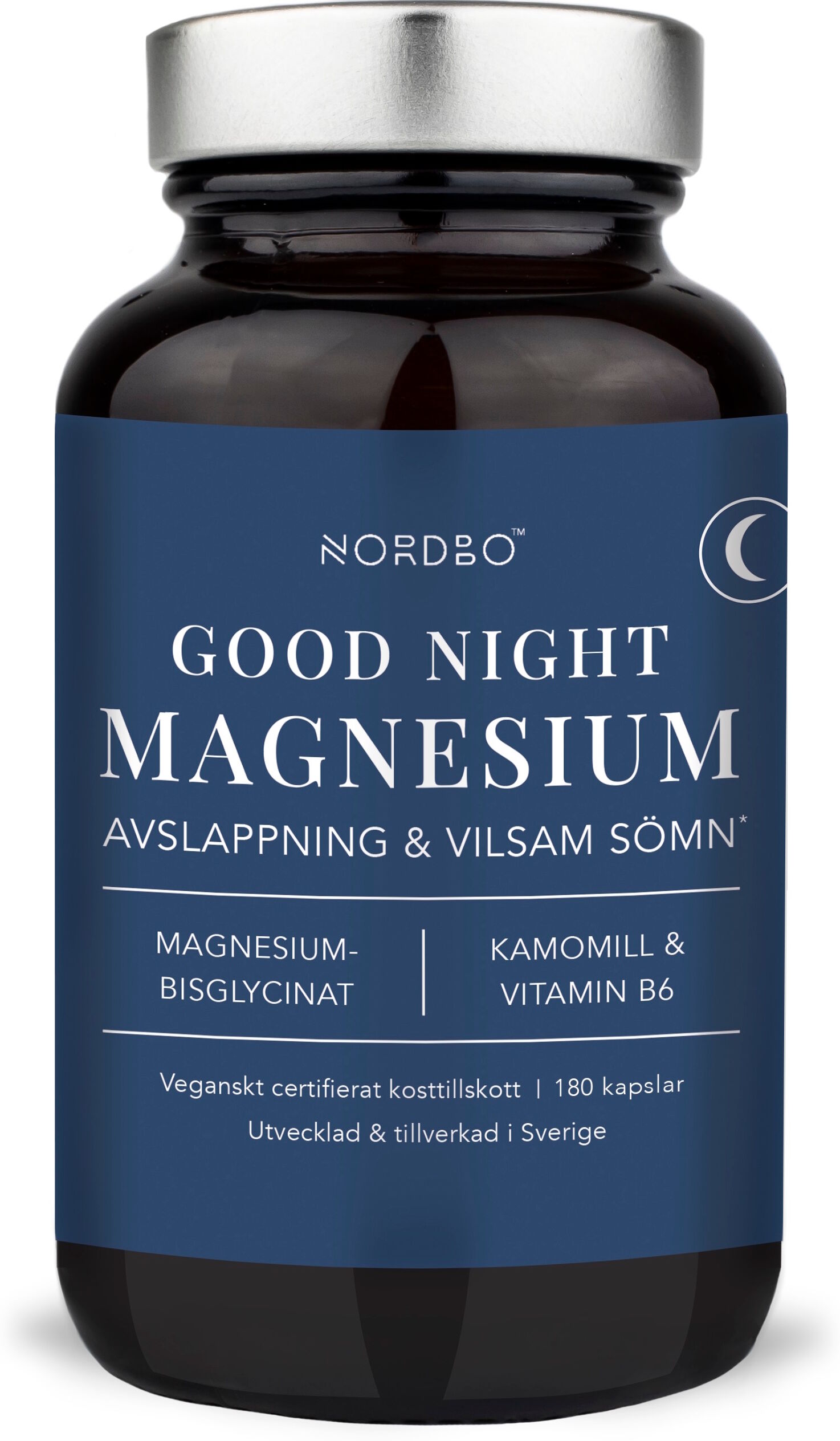 Nordbo Good Night Magnesium, 180 kap Kosttilskud 180 stk