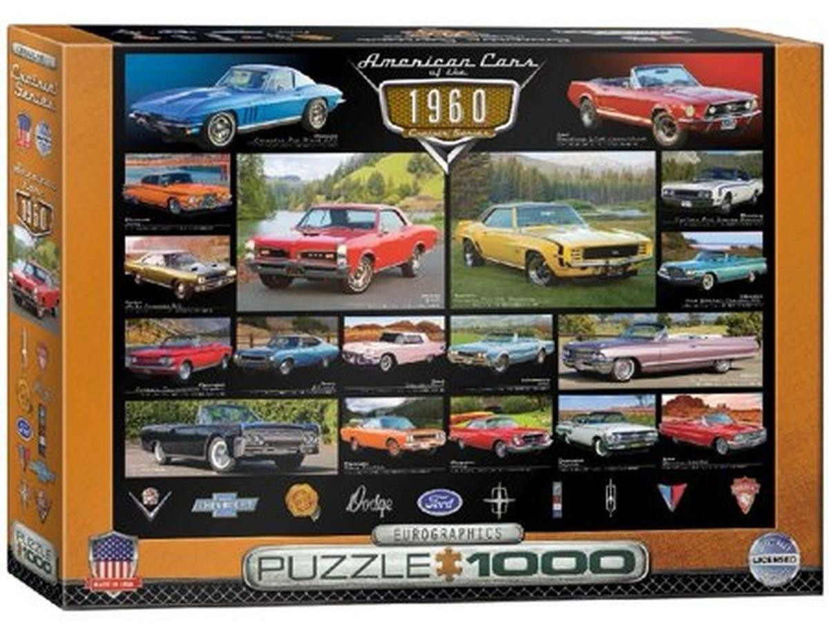 Eurographics Puzzel Amerikaanse auto's uit de jaren '60 1000 stukjes