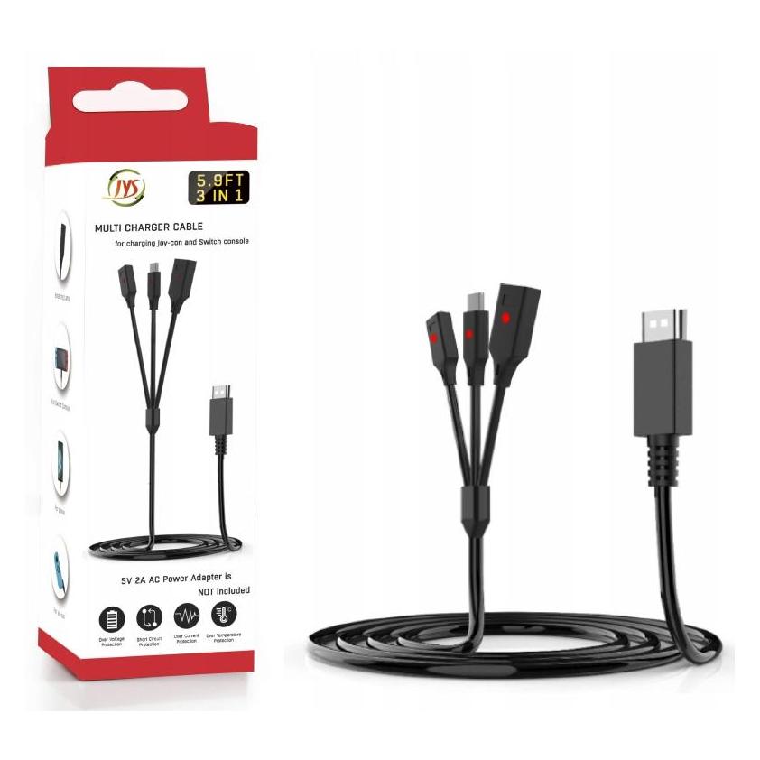 JYS kabel USB na USB-C + 2xJoy-Con do Nintendo Switch (DSi XL) (33411893)