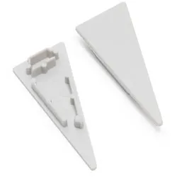 Brumberg 53079260 Endkappen-Set zu LED-Wandanbauprofil 53754260, silber