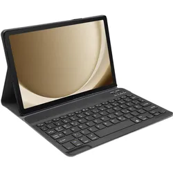 Cazy Tastatur Hülle Kompatibel mit Samsung Galaxy Tab A9+ - Schutz Etui mit magnetisch Abnehmbarer (DE, Samsung Galaxy Tab A9+), Tablet Tastatur, Schwarz