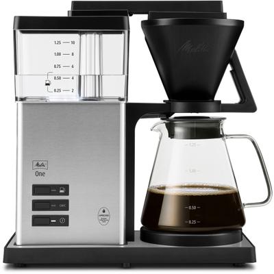 MELITTA Filterkaffeemaschine "Melitta Melitta One 1031-04", silber, 1,25 l, 10, Kaffeemaschinen