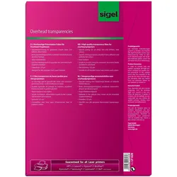 Sigel, Bastelpapier, Overhead-Folien (125 g/m2, 50x)