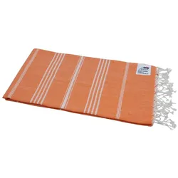 my Hamam Saunatuch Handtuch orange "Sultan Style" Hamamtuch mit Fransen