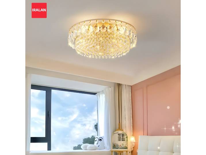 Grand plafond moderne suspension lampe de luxe lustre en cristal Lustre pendentif luminaires pour salon or décor à la maison lampes