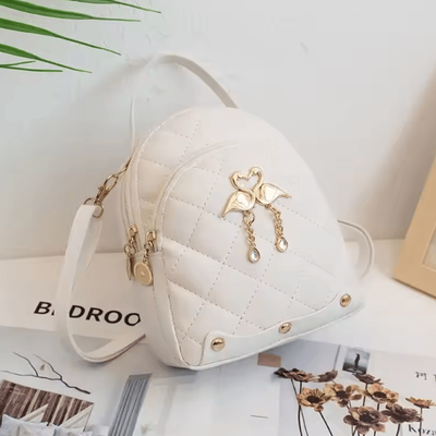 Chic Nylon Mini Backpack Purse For Everyday Style & Convenience white