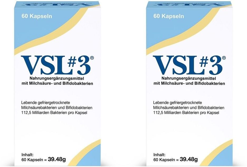 VSL#3 Vsl3 Kapseln hochdos.Milchsäure+Bifidobakterien 2x 2x60 St