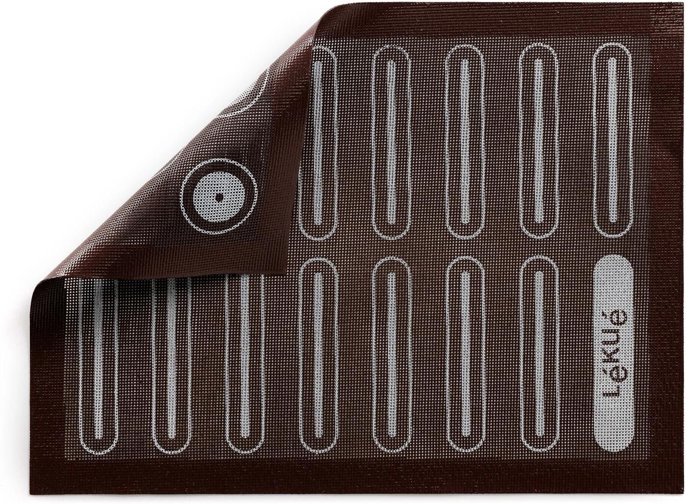 Backmatte "Lékué mikroperforiert, Silikon, 40 x 30 cm", braun, B:30cm L:40cm, Silikon, Backunterlagen, Backmatte braun B/L: 30cm x 40cm