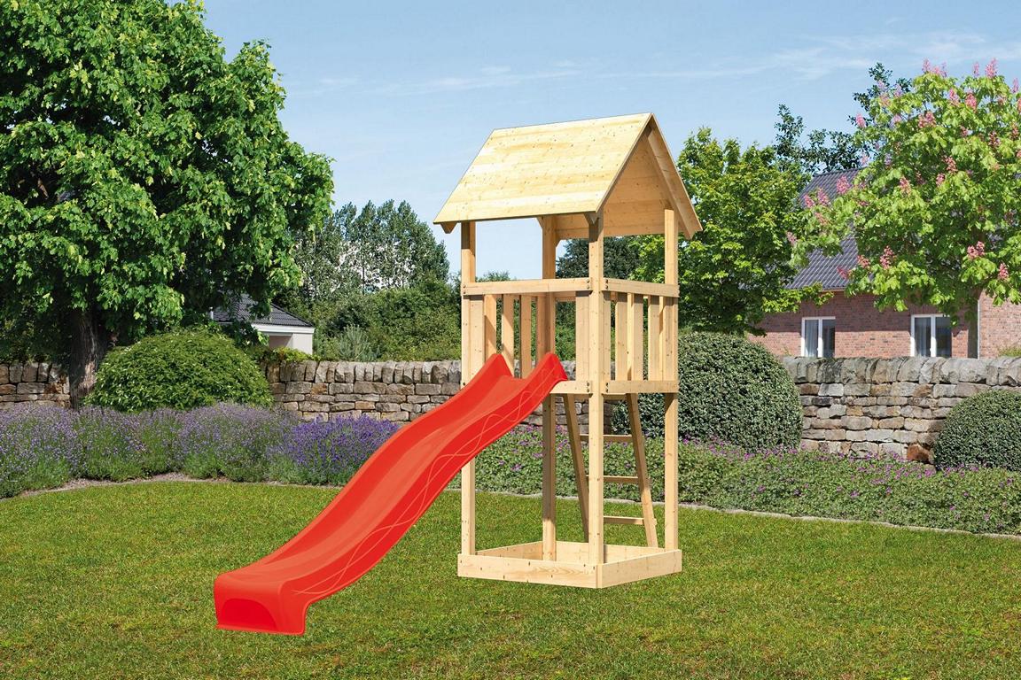 KARIBUHOLZT Akubi Lotti natur Rutsche rot 10004165