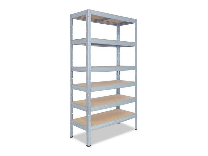 shelfplaza Schwerlastregal PROFI, 230x110x30cm verzinkt, 6 Böden, Werkstattregal oder Lagerregal