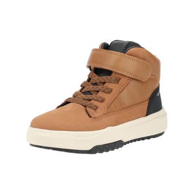 Sneaker GEOX "Geox Sneaker Leder/Synthetik", Kinder, Gr. 39, braun, Leder, Synthetik, Schuhe Sneaker