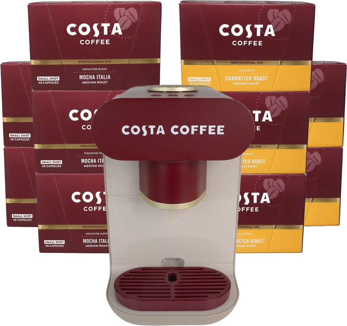 Costa Podio Costa   Podio X1 Koffiebundel - 99€ voor de Podio X1 bij bestelling van 10 dozen capsules.