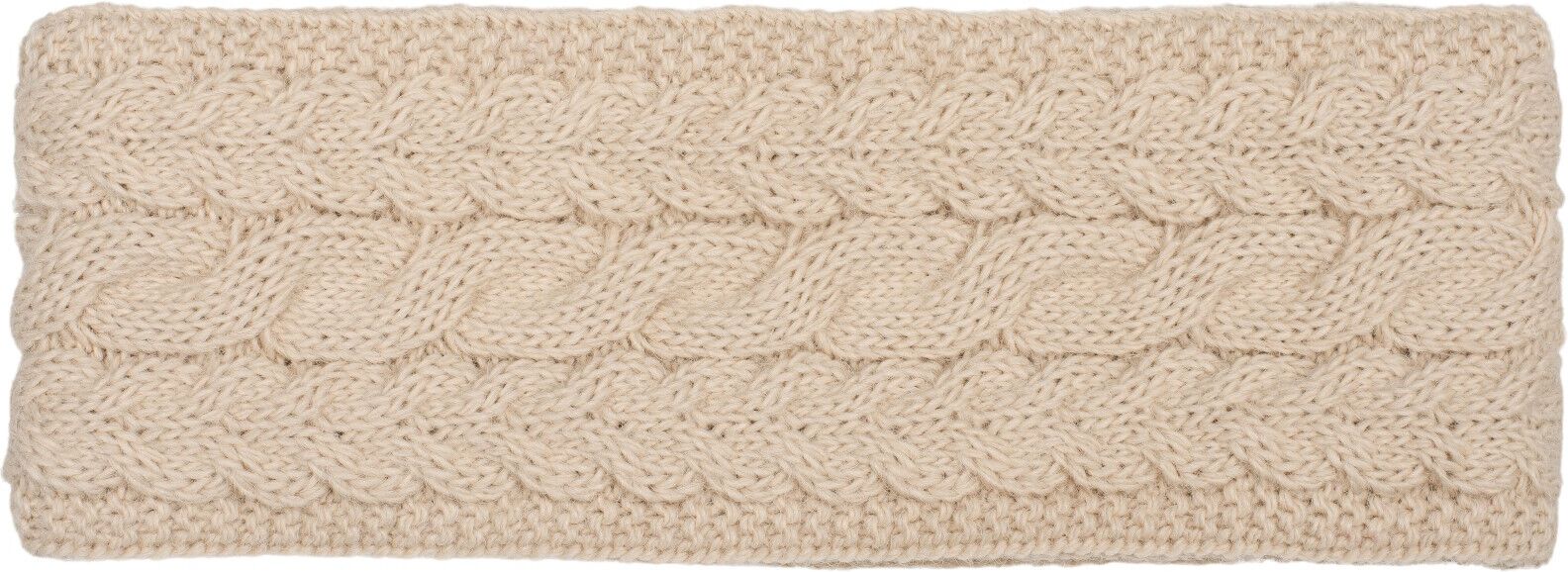 Stirnband STYLEBREAKER "Strick Stirnband mit Zopfmuster", Damen, beige, Obermaterial: 85% Polyacryl PAN. 15% Polyamid PA., Modisch, Mützen Stirnband