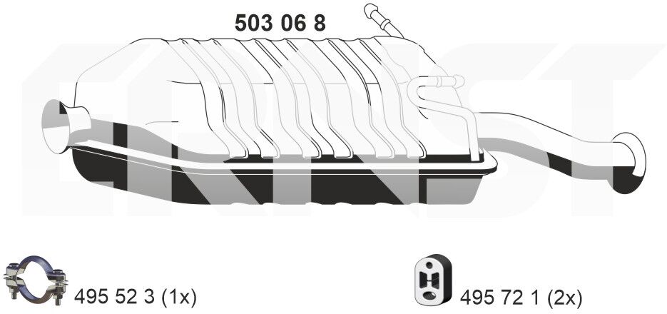 Ernst Endschalldämpfer 503068 Für Citroën