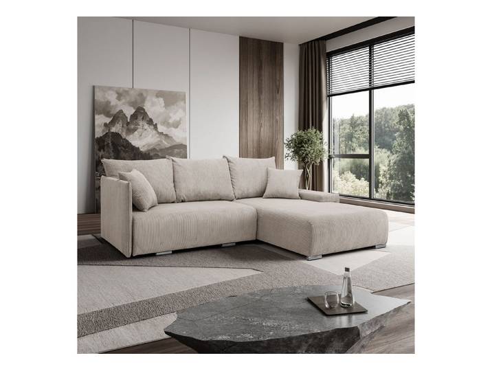 Kaiser Möbel Ecksofa Sofa L form, Couch L form Livorno L stoff Poso, Bequem, praktisch, funktionell