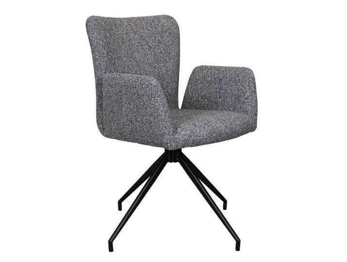 designimpex Esszimmerstuhl Design Esszimmerstuhl STA-1 Stuhl drehbar Stühle Stoff