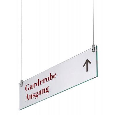 GALERIE Deckenhänger, ESG, 15 x 60 cm, zweischeibig