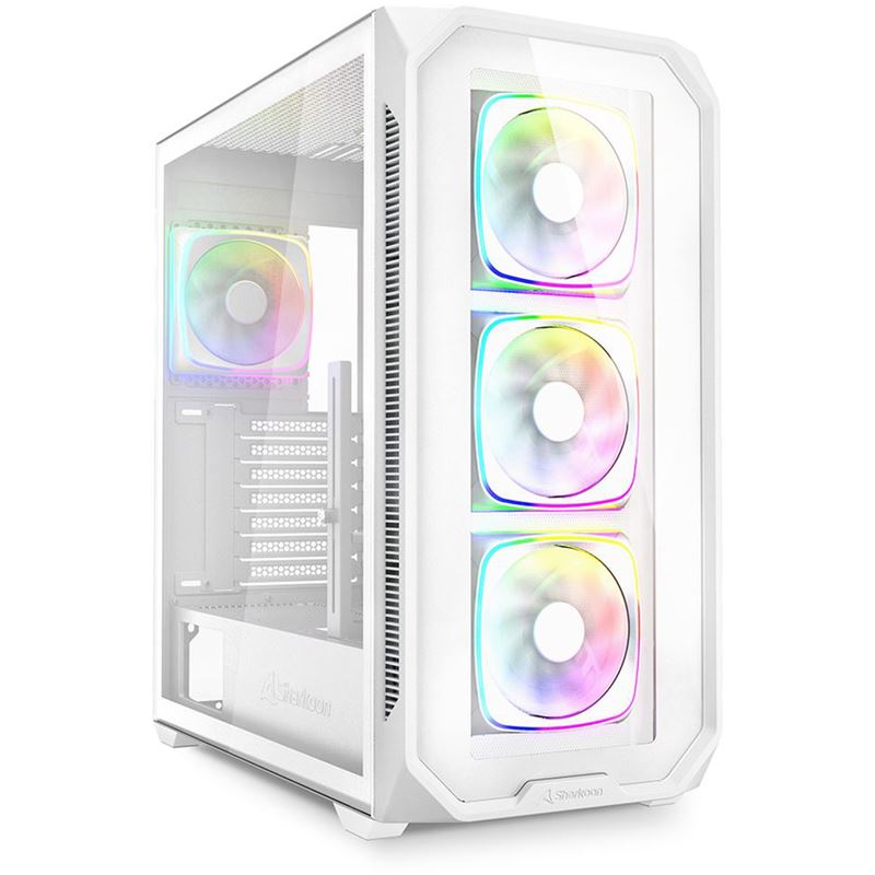 Sharkoon AK5G RGB Midi Tower ohne Netzteil weiss