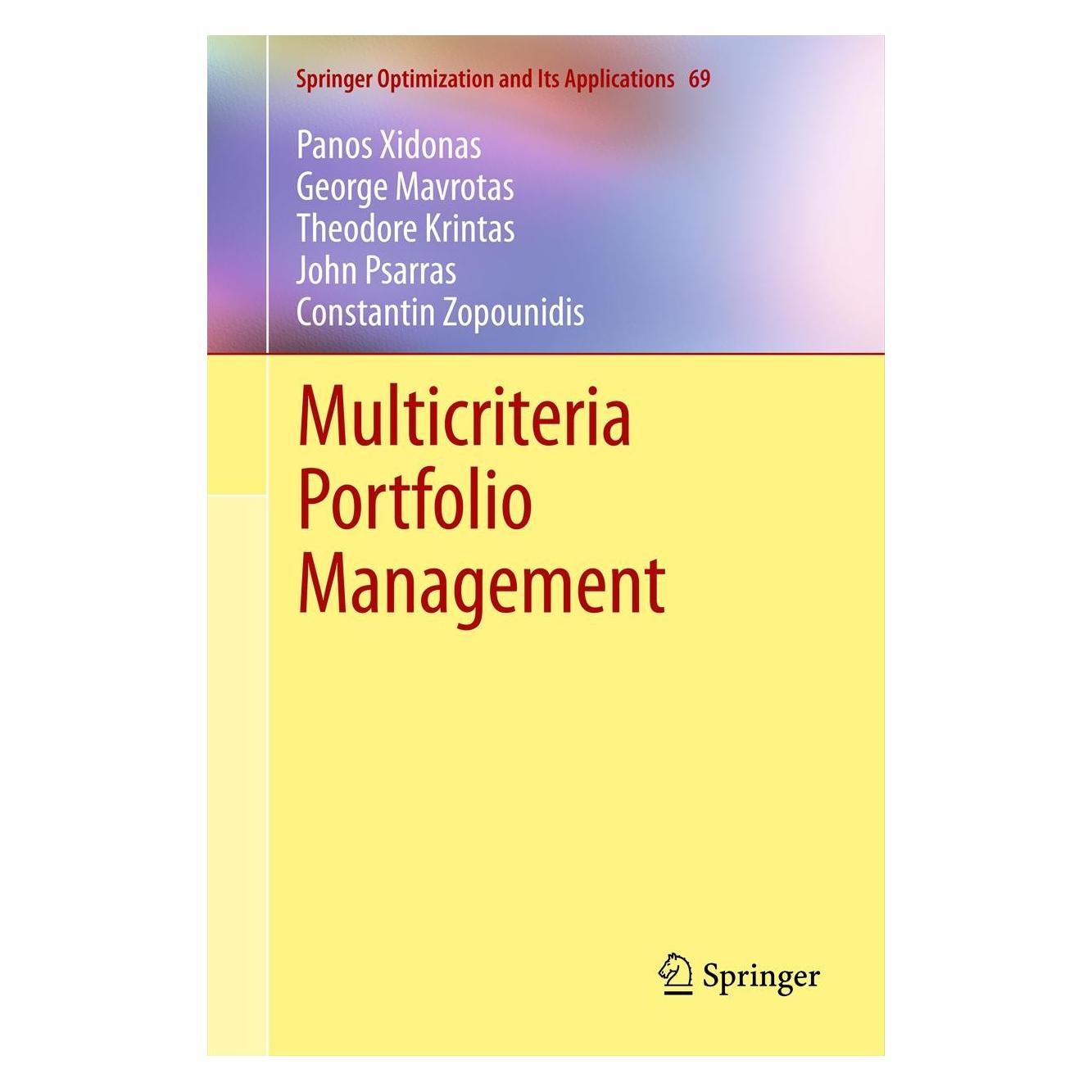 Springer Multicriteria Portfolio Management (9781461436690)