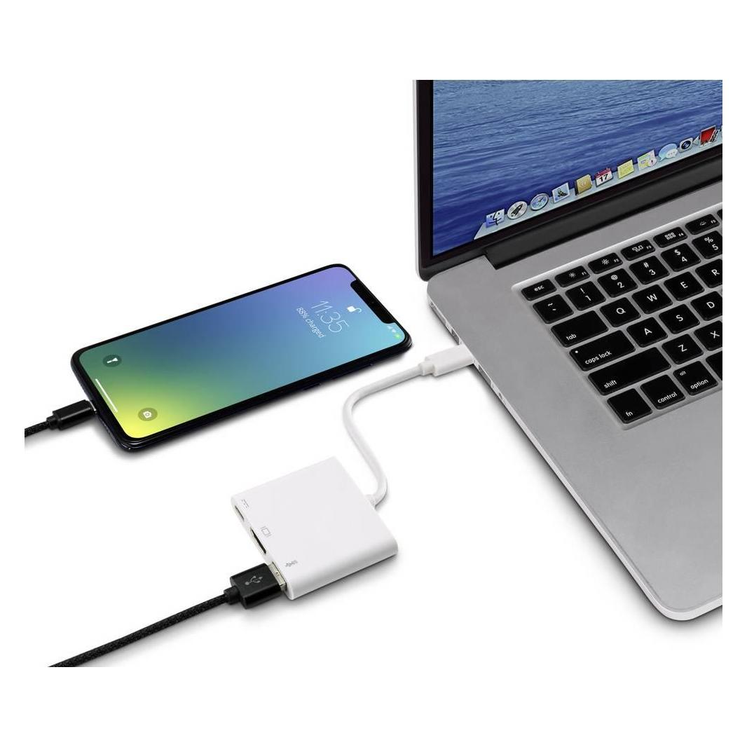 Renkforce RF-4366444 Schnittstellen-Hub USB 3.2 Gen 1 (3.1 Gen 1) Type-C Weiss (USB-C, 3 Ports) (RF-4366444)