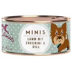 Terra Canis MINIS 100g Hundenassfutter 18 x 100 Gramm Lamm mit Zucchini & Dill
