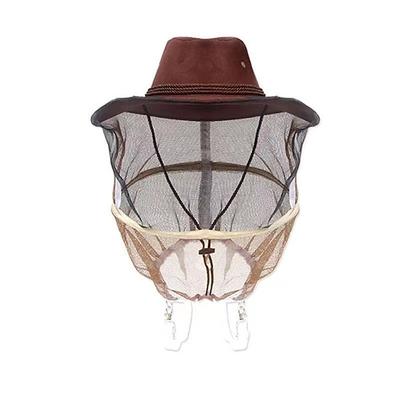 1 Stück schützender Cowboy-Imkerhut Cowboy-Imkerhut mit Schleier - langlebig, atmungsaktiv Schutzausrüstung für Outdoor-Aktivitäten