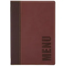 Gastronoble Securit Speisekarte Trendy | A5 | Kunstleder | weinrot | 3 Karten