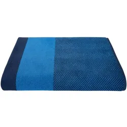 dyckhoff Saunatuch »XL Two-Tone Stripe« 100 x 200 cm blau