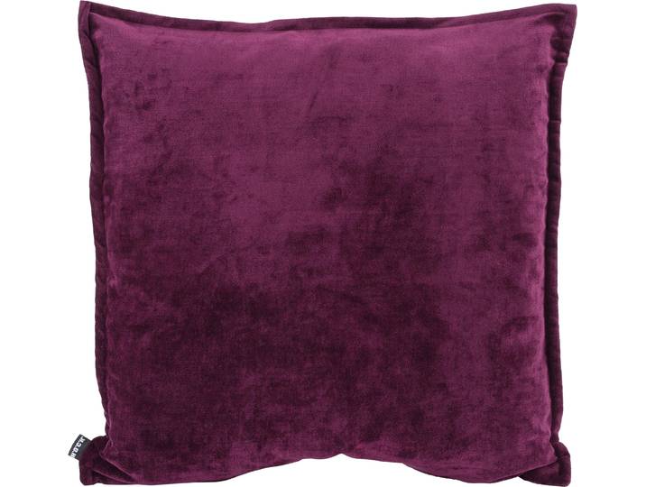 Dekokissen H.O.C.K. Bizantina , lila (aubergine, lila, unifarben), B:60cm H:10cm L:60cm, Polyacryl, Dekokissen_Sitzkissen_Kissenhüllen, Dekokissen, mit spürbar weicher Oberfläche, Kissenhülle mit Füllung, 1 Stück