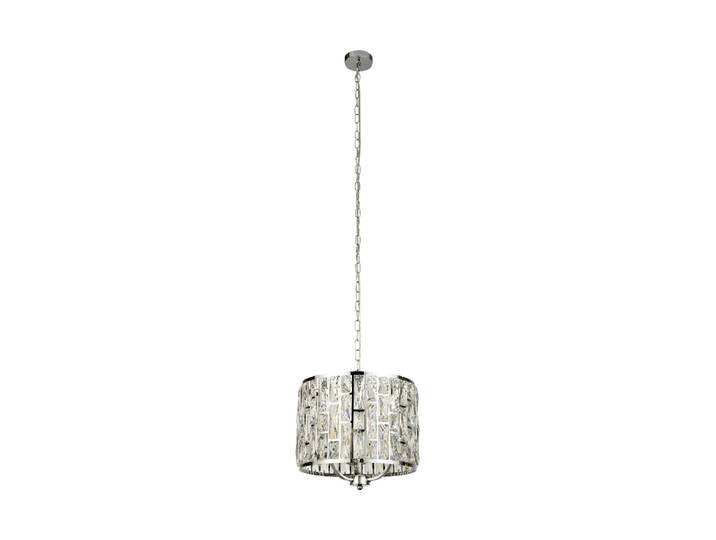 Dimmbare Design Pendellampe „Bijou“ Silber/Klar Silber, Klar Searchlight