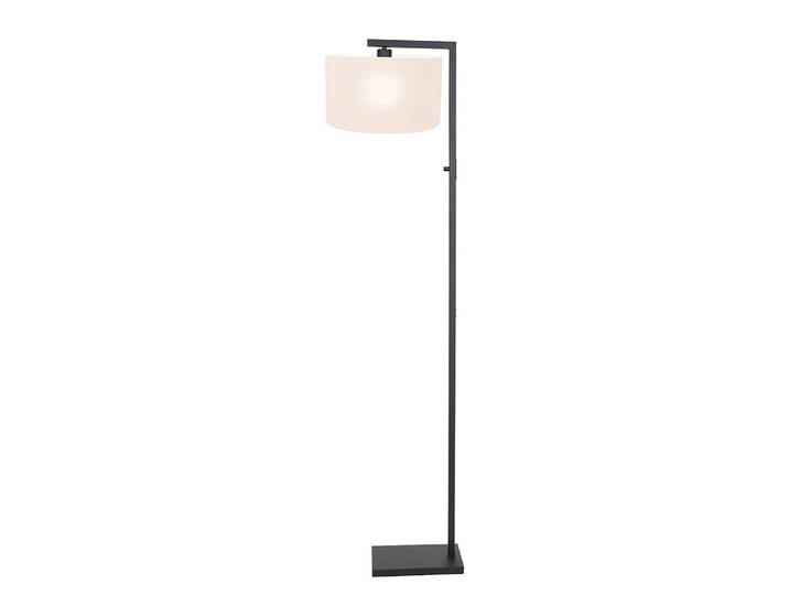 Lampadaire Stang 1 ampoule - Type A Ø 35cm Noir/Blanc Velours E27