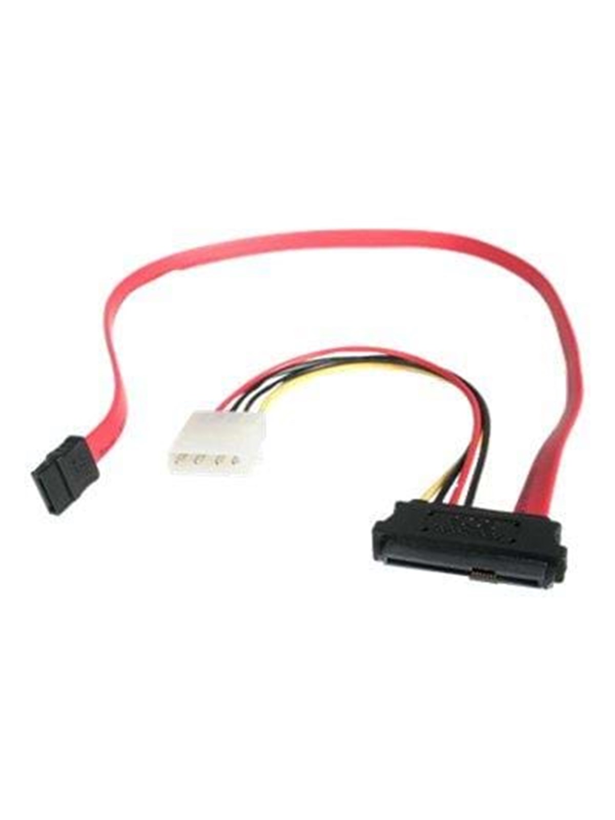 StarTech.com SAS 29 Pin zu SATA Kabel mit LP4 Strom