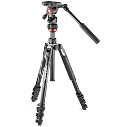 Manfrotto Befree Live Alu Stativ QLP mit Videokopf