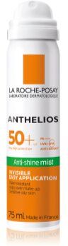 La Roche Anthelios spray refrescante para o rosto para proteção de raios UVA/UVB SPF 50+ 75 ml. Anthelios
