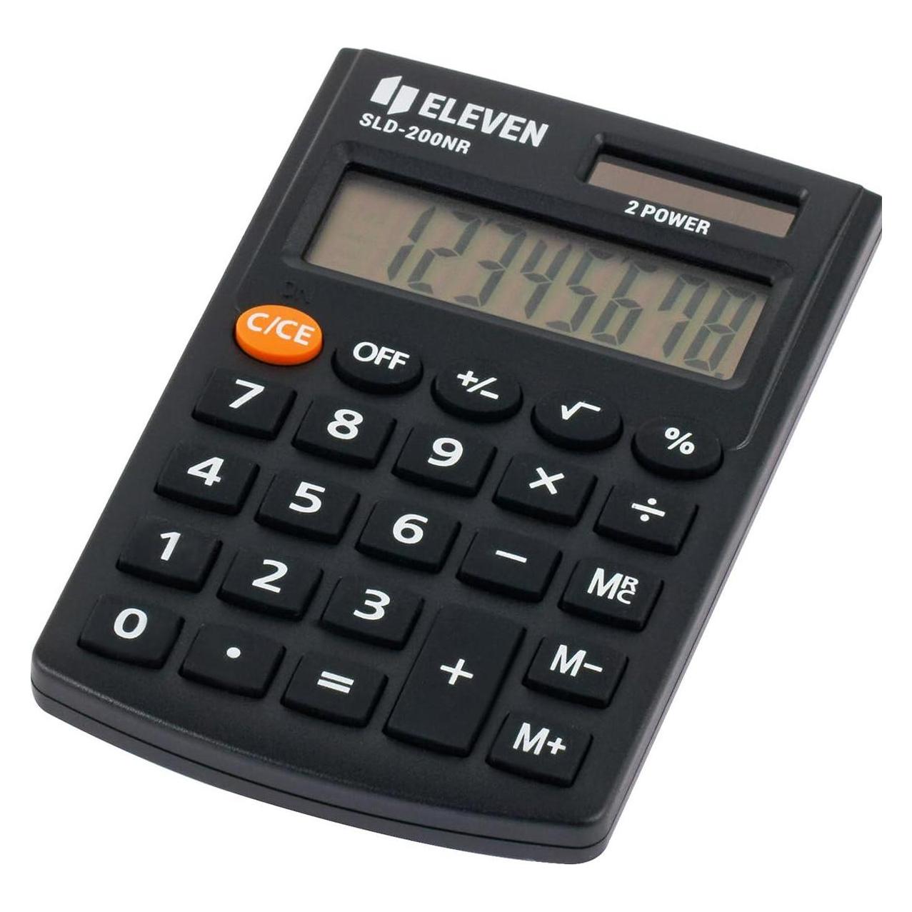 Eleven SLD-200NR-Rechner (Batteriebetrieb, Solarenergie) (Eleven SLD-200NR)