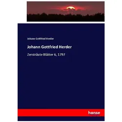 Johann Gottfried Herder, Fachbücher von Johann Gottfried Herder
