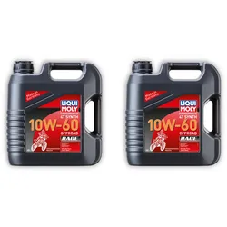 2x Motorbike 4T Synth 10W-60 Offroad Race LIQUI MOLY 3054 Motoröl Motorrad Öl 4L