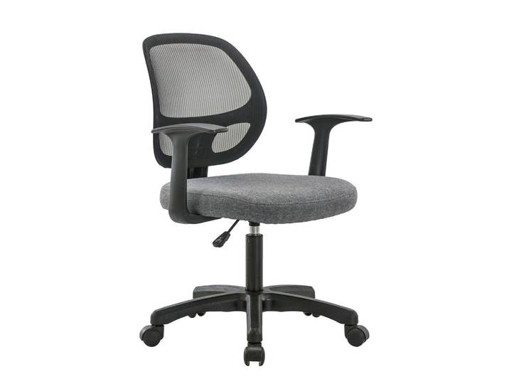 Xora Drehstuhl, Schwarz, Grau, Metall, Kunststoff, Textil, Drehkreuz, 60x86-98x60 cm, Büromöbel, Bürostühle, Drehstuhl