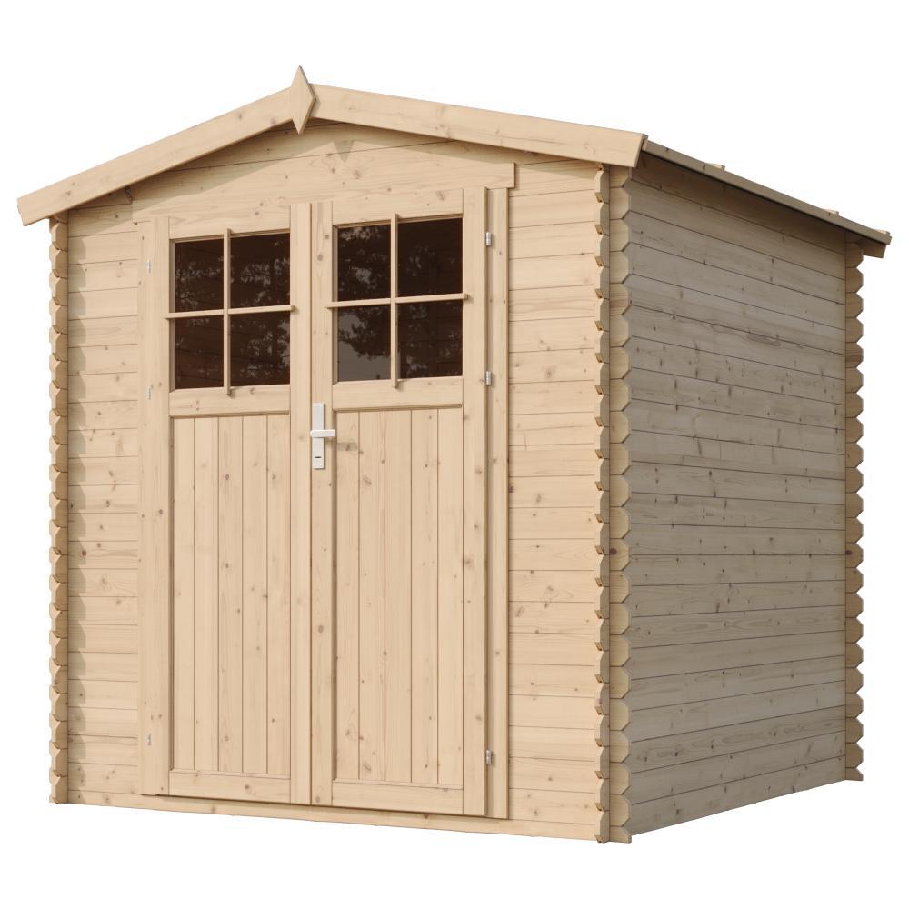 Gartenschuppen Holz mit Hochwertige abschließbare Tür - B206xL216xH218 cm 3,53 m2 - Timbela M343F