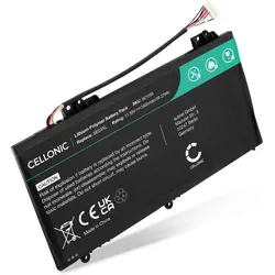 Cellonic Akku für HP Pavilion 14-AL, 14-A (3400 mAh), Notebook Akku, Schwarz