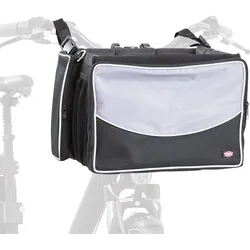 TRIXIE Fahrrad Front-Box für Hunde 41x26x26cm schwarz/grau