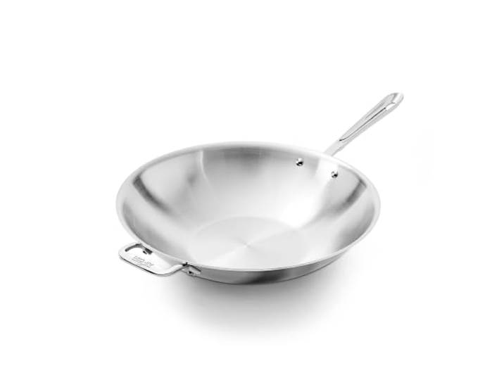 All-Clad 4414 Stainless Steel Wokpfanne, Pfanne 5 L, 35.6 cm