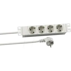 KOPP ESP.72K - 10" 1HE Steckdosenleiste 4 x CEE7/7